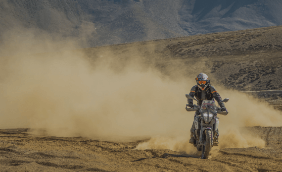 Amba KTM Adventure Bike in Desert